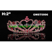 heart crystal crowns